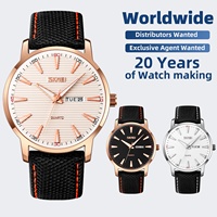 Montre SKMEI 9303 à cadran texturé pour jeunes professionnels, avec fonctions date et jour, commande en gros pour détaillants de montres décontractées et professionnelles