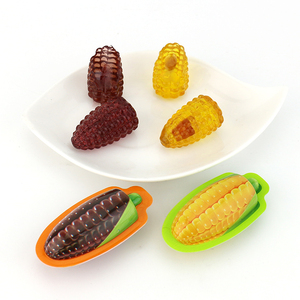 Bonbon à mâcher en forme de maïs sucré noir et jaune 3D avec remplissage de confiture - Product Image 4