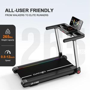 Appareil de fitness intelligent pliable Ciapo 11400 avec écran LCD, moniteur de fréquence cardiaque, en acier noir, portable - Product Image 2