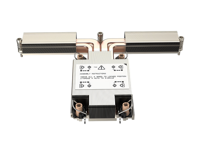FEZCOOL Lga4189-m85 (EAVC) Server CPU Cooler Passive Air Cooling Heatsink Aluminum Fin With 4 Heatpipes for Processor TDP 350W