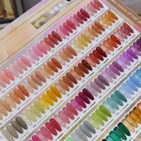 Lot de 50 couleurs de vernis à ongles gel transparent toutes saisons, populaire, effet UV, pour salon de manucure professionnel, texture rose