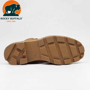 Bottes mi-mollet Rocky Buffalo Brown Color Coyote Sand avec fermeture éclair latérale, ajustement facile, semelle extérieure en caoutchouc antidérapante, bottes tactiques - Product Image 3