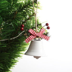 Nova Sino Grande de Ferro Forjado para Decoração de Natal com Corda de Cânhamo, Pingente de Sino de Natal com Design de Bagas de Wintergreen - Product Image 5