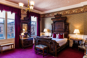 Muebles de Madera de Cerezo Tallados a <span class=keywords><strong>Mano</strong></span>, Estilo Antiguo para Hostelería, Colección de Muebles de Nogal Macizo para Interiores de Hotel - Product Image 2