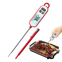Termometer Makanan Digital Tipe Pena, Tahan Air IP66, Termometer Daging Bacaan Instan dengan Probe Baja Tahan Karat untuk Memasak