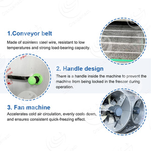 เครื่องแช่แข็งขนาดเล็ก iqf สำหรับปลาหมึกทำจากไนโตรเจนเหลวผลไม้ข้าวโพด - Product Image 4