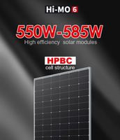 Panneau solaire Longi Hi-MO6 580W 590W 600W monocristallin demi-cellule, module PV pour grande ferme solaire au sol