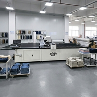 Machine de découpe automatique de tissus PANDA CNC avec moteur/pompe pour tissus multicouches en fourrure et velours 120m/min 380V/220V