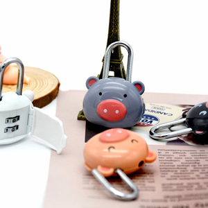 Usine directe haute sécurité 2 chiffres Portable petit cochon mignon en forme de <span class=keywords><strong>combinaison</strong></span> serrures dessin animé conception <span class=keywords><strong>cadenas</strong></span> de sécurité - Product Image 2