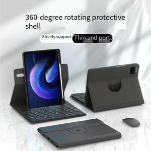 ใช้ได้กับเคสแท็บเล็ต <span class=keywords><strong>Mi</strong></span> <span class=keywords><strong>Pad5</strong></span> Pro ขนาด 12.4 นิ้ว, เคสหนังกันกระแทกแบบหมุนได้ 360 องศา ครอบคลุมเต็มรูปแบบ - Product Image 2