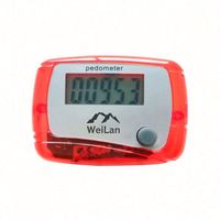 Compteur de pas numérique mini pas cher avec écran LCD, clip ceinture, suivi des calories et logo personnalisé imprimé