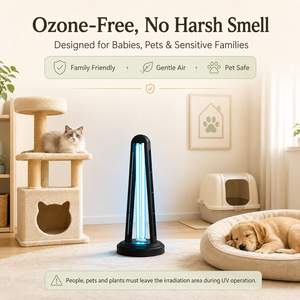 Lampe de désinfection <span class=keywords><strong>UVC</strong></span> sans ozone 38W, fabrication professionnelle OEM ODM, avec logo personnalisé et démarrage retardé de 30 secondes pour les propriétaires de marques mondiales - Product Image 1