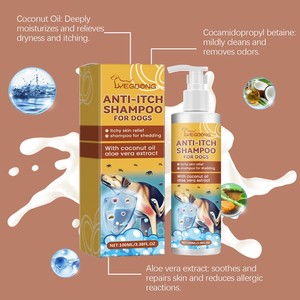 Shampooing biologique <span class=keywords><strong>pour</strong></span> chiens, <span class=keywords><strong>anti</strong></span>-démangeaisons, soulagement de la peau sèche, lavage <span class=keywords><strong>pour</strong></span> animaux de compagnie, shampooing hypoallergénique doux et non irritant sans sulfates - Product Image 5
