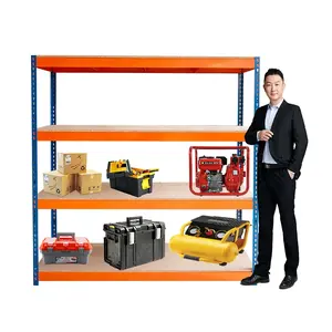Scaffali per scaffali in acciaio regolabili per Garage industriali scaffalature impilabili per scaffali per magazzino magazzino Heavy Duty 500kg
