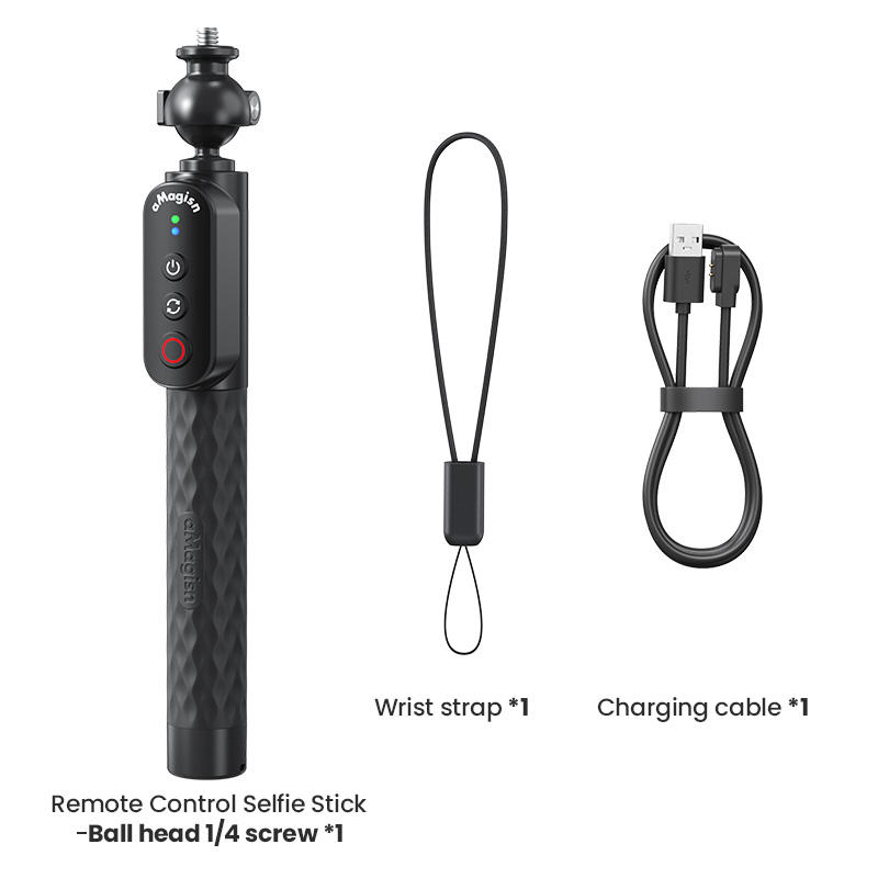 Télécommande Selfie Stick-Tête de boule 1/4 Ver