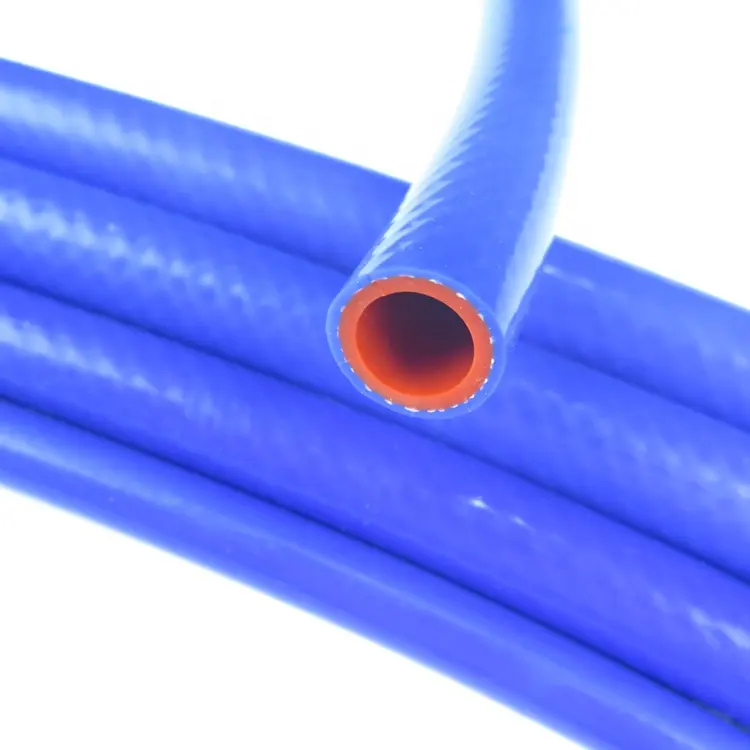 Precio de fábrica de la resistencia al calor flexible reforzado con tela de motor Turbo de 1/4 pulgadas de silicona manguera tubo 6mm
