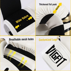 Gants d'entraînement <span class=keywords><strong>de</strong></span> boxe en cuir <span class=keywords><strong>pour</strong></span> adultes, gants professionnels antichoc <span class=keywords><strong>pour</strong></span> l'entraînement et le Muay Thai - Product Image 3