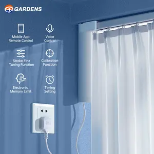 Automatic Curtains Motorized Gardens Motorized Curtain Automatic Opening And Closing Via Remote Control Or Smart Home Tuya App