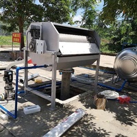 Filtre à tambour rotatif pour la séparation des solides liquides, écran pour solides en suspension, pour le traitement des eaux usées, des eaux usées textiles et plastiques