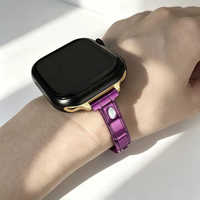Nouveau connecteur de bracelet de montre 7,5/10/12/14 mm, adaptateur de breloque italienne en zircon mat, bijoux de bracelet à perles DIY en acier inoxydable coloré