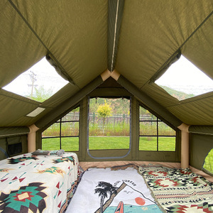 Nouvelle tente de <span class=keywords><strong>camping</strong></span> gonflable 2026, 6,3 m², taille familiale, imperméable, protection UV, coton TC Tech - Product Image 2