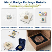 Badges de récompense personnalisés en métal avec logo, badges de trophée en alliage de zinc émaillé pour cadeaux promotionnels d'entreprise