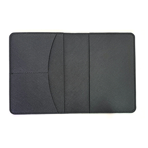 Vente en gros d'usine, couverture de passeport en cuir PU personnalisée, style simple, porte-cartes - Product Image 6