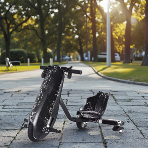 Trottinette électrique à 3 roues BAB WAY pour enfants, <span class=keywords><strong>trike</strong></span> <span class=keywords><strong>motorisé</strong></span> à dérive avec roues LED clignotantes et DDP - Product Image 5