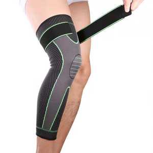 Genouillère de Sport à Sangle de Compression pour Course, Cyclisme, Basket-ball - Support de Genou Antidérapant en Nylon pour Fitness - Product Image 4