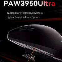 Souris de jeu ATK Dragonfly F1 Pro double mode 2.4G/USB, filaire et sans fil, légère, avec récepteur 8K et construction en plastique
