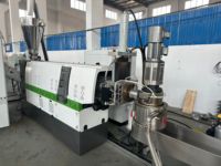 Machine de recyclage de plastique avec extrudeuse à double purge de gaz, ligne de granulation de flocons HDPE 100-500 kg/h