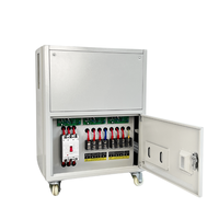 Régulateur de tension automatique (AVR) numérique triphasé CA SVC 25 kVA en cuivre 400 V 1 % avec contrôle par servomoteur pour applications industrielles sensibles