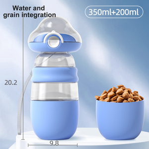 Wholesale Pet Water & Food Container Travel Outdoor Portable Plastic Pet Dog <b>Drinking</b> Water Bottles - Product Image 5