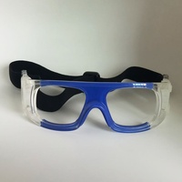 Lunettes de protection de sport multicolores pour le Nouvel An Lunettes de basket-ball et de football anti-collision avec soulagement de la myopie PC rouge