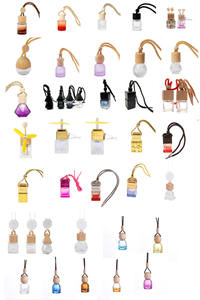 Difusor de Aromas para Coche, Botella de Vidrio Redonda Vacía con Clip para Ventilación, Ambientador para Coche, Aceites Esenciales - Product Image 6