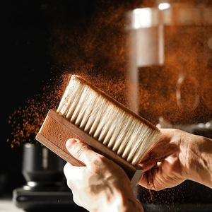 Professional Soft Silicone Bristles Coffee Bar Cleaning <b>Brushes</b> Hand <b>Dusting</b> <b>Brush</b> Accessories for Espresso Grinder Machine - Product Image 2