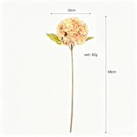 Fleurs artificielles d'hortensia, fleurs séchées avec motifs en relief - Décoration intérieure et accessoires de photographie de mariage
