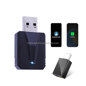 Nueva llegada OEM 2-en-1 con cable a CarPlay inalámbrico y Android Auto adaptador con Bluetooth 5,2 ajuste universal 1 año de garantía - Product Image 2