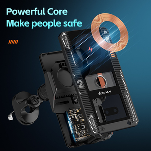 Support de charge sans fil magnétique pour voiture, écran tactile, bras rétractable, support de téléphone <span class=keywords><strong>portable</strong></span>, support de charge sans fil pour voiture 15W - Product Image 5