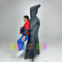 2025 mort gonflable Halloween Costume dessin animé poupée Costume habiller comme un crâne fête démon gonflable Costume