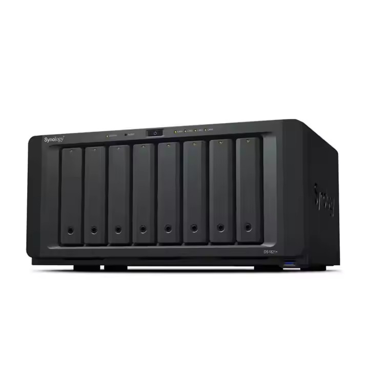 Synology DiskStation DS1821 + (Diskless) 8 bay nas 회사 사무실 파일 저장 데이터 백업 용 네트워크 스토리지 클라우드 서버