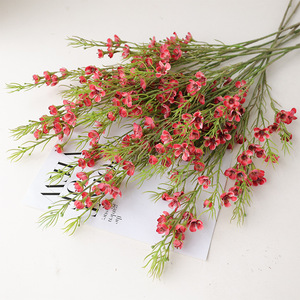 Hoa giả Geraldton Wax in 3D chân thực, 73cm, hoa mùa đông nhỏ, dùng làm phụ kiện trang trí thủ công cho cô dâu - Product Image 1