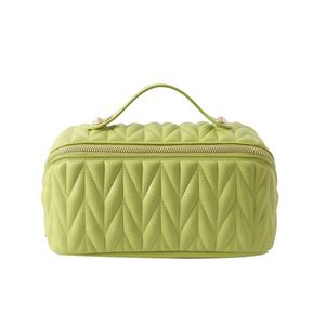 Bolsa <span class=keywords><strong>de</strong></span> Maquillaje Portátil <span class=keywords><strong>de</strong></span> Cuero PU Personalizada <span class=keywords><strong>para</strong></span> <span class=keywords><strong>Mujer</strong></span>, Impermeable, con Cierre, Multifuncional, <span class=keywords><strong>para</strong></span> Viajes, <span class=keywords><strong>Estuche</strong></span> <span class=keywords><strong>para</strong></span> Cosméticos y Brochas - Product Image 2