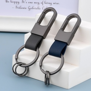 พวงกุญแจหนังแท้พรีเมียมหรูหราสไตล์เรโทร พร้อมโลโก้แบรนด์สั่งทำได้ ขายส่ง - Product Image 2