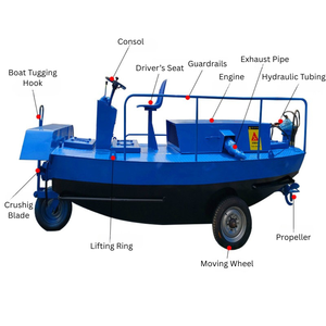Thủy sản cỏ harvester nước Hyacinth harvester rong biển sạch thuyền - Product Image 3