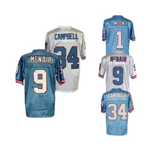 Оптовая продажа, трикотажные майки для американского футбола 1, Warren Moon 34, Earl Campbell 9 Steve McNair - Product Image 5