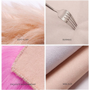 Toile de fond en <span class=keywords><strong>tulle</strong></span> unie en fausse fourrure pelucheuse style INS pour la photographie d'ongles, le vernis à ongles et les accessoires de diffusion en direct – Vente en gros - Product Image 2