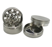 Maßgefertigter 304 Edelstahl Lebensmittelqualität Kräuter- und Gewürzmühle 63mm/2,5 für Rauchzubehör