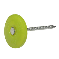 Vente de capuchon de parapluie en plastique coloré de haute qualité grand clou de toiture clou anneau tige clous PP en plastique bouchon de clou à vis