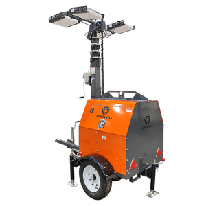 6.7KW/7.5KW Diesel Lighthouse Torre de luz LED móvil 4X1000W Mástil hidráulico para trabajo al aire libre 7 M Tracción Ip65 - Product Image 5